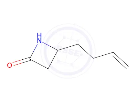 Chemical structure of (+/-)-4-but-3-en-1-ylazetidin-2-one