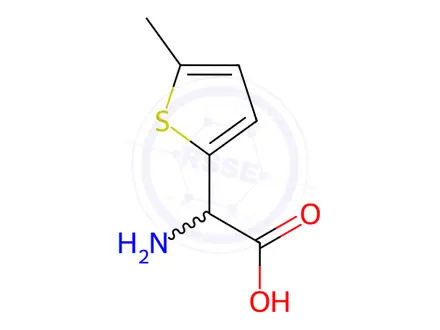 Chemical structure of 2-Amino-2-(5-methyl-2-thienyl)acetic Acid