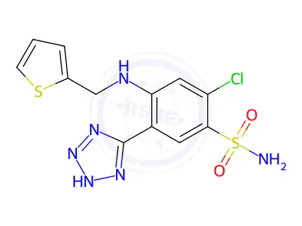 Chemical structure of Azosemide