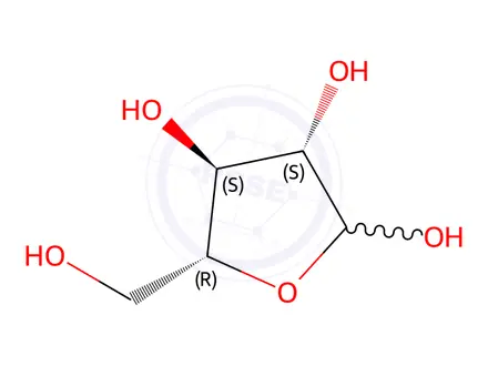 Chemical structure of D-Arabinofuranose