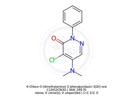 Chemical structure of 4-Chloro-5-(dimethylamino)-2-phenylpyridazin-3(2h)-one