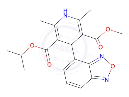 Chemical structure of Isradipine