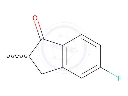 Chemical structure of 5-Fluoro-2-methylindan-1-one