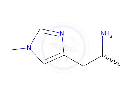 Chemical structure of 1-(1-Methyl-1H-imidazol-4-yl)propan-2-amine