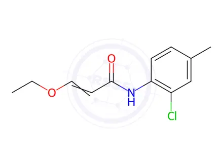 Chemical structure of 2-Propenamide, N-(2-chloro-4-methylphenyl)-3-ethoxy