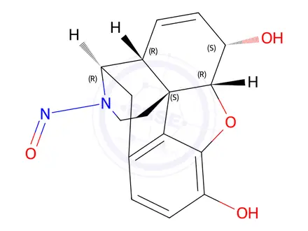 Chemical structure of N-Nitroso N-Desmethyl Morphine
