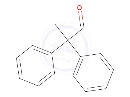 Chemical structure of 2,2-diphenylpropanal