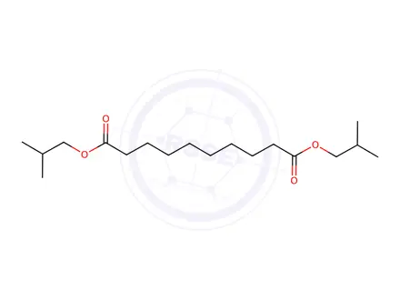 Chemical structure of Decanedioic acid, bis(2-methylpropyl) ester