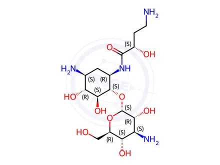 Chemical structure of Amikacin Impurity L