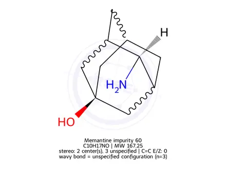 Chemical structure of Memantine Impurity 60