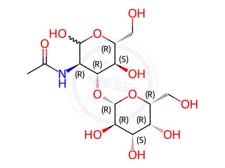 Chemical structure of 2-ACETAMIDO-2-DEOXY-3-O-(BETA-D-GALACTOPYRANOSYL)-D-GLUCOPYRANOSE