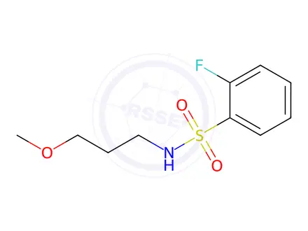 Chemical structure of 2-Fluoro-n-(3-methoxypropyl)benzene-1-sulfonamide