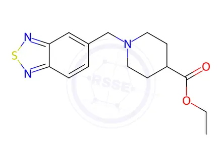Chemical structure of Ethyl 1-(2,1,3-benzothiadiazol-5-ylmethyl)-4-piperidinecarboxylate