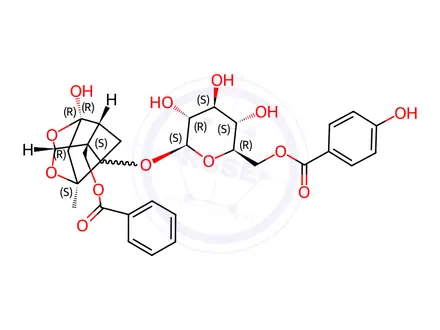 Chemical structure of Mudanpioside C