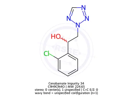 Chemical structure of Cenobamate Impurity 34