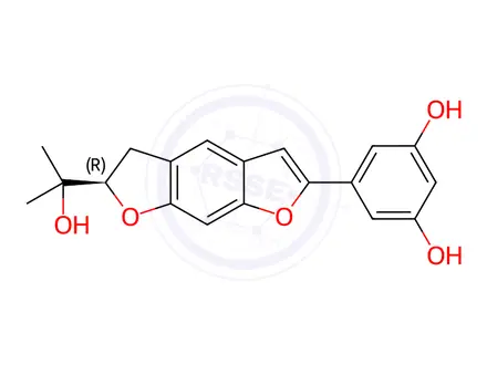 Chemical structure of Moracin O