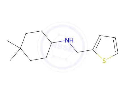 Chemical structure of 4,4-Dimethyl-N-(thiophen-2-ylmethyl)cyclohexan-1-amine