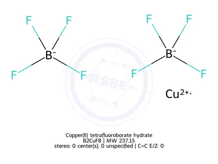 Chemical structure of Copper(II) tetrafluoroborate hydrate