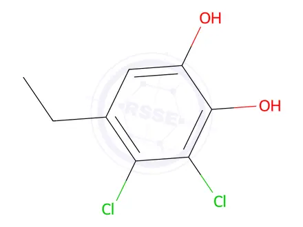 Chemical structure of 1,2-Benzenediol, 3,4-dichloro-5-ethyl-(9CI)