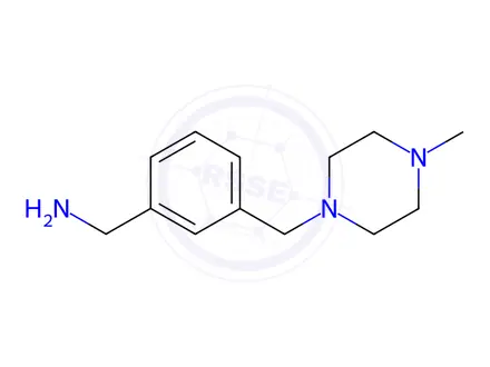 Chemical structure of 3-(4-Methylpiperazin-1-ylmethyl)benzylamine