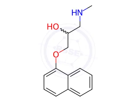 Chemical structure of 1-(Methylamino)-3-(naphthalen-1-yloxy)propan-2-ol hydrochloride