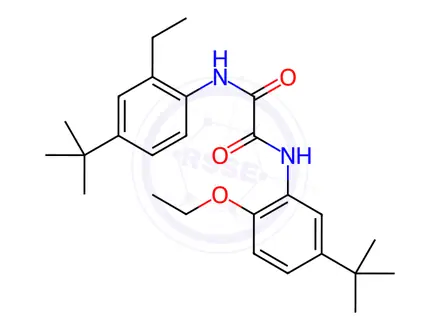Chemical structure of N-[5-(1,1-dimethylethyl)-2-ethoxyphenyl]-N'-[4-(1,1-dimethylethyl)-2-ethylphenyl]oxamide