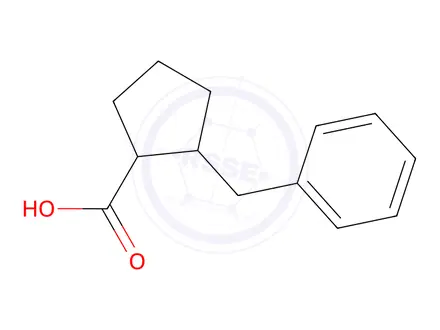 Chemical structure of 2-benzylcyclopentane-1-carboxylic Acid