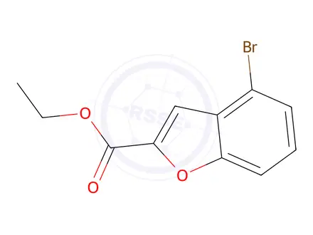 Chemical structure of Ethyl 4-bromo-1-benzofuran-2-carboxylate
