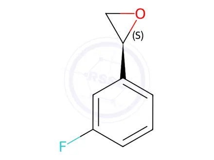 Chemical structure of Oxirane, 2-(3-fluorophenyl)-, (2S)-