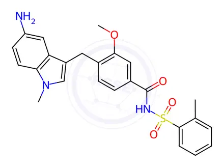 Chemical structure of Zafirlukast M1 Metabolite