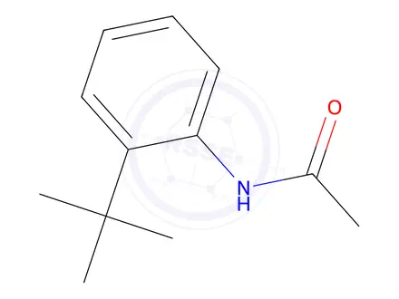 Chemical structure of N-(2-tert-butylphenyl)acetamide