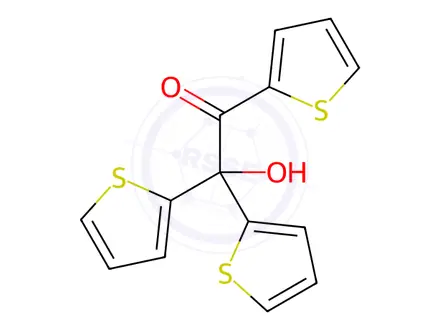 Chemical structure of 2-hydroxy-1,2,2-tri(thiophen-2-yl)ethanone