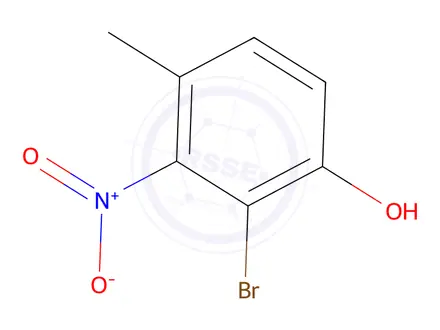 Chemical structure of 2-Bromo-4-methyl-3-nitrophenol