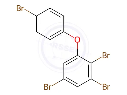 Chemical structure of 2,3,4',5-Tetrabromodiphenyl ether