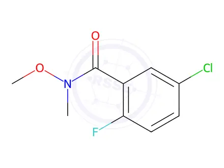 Chemical structure of Benzamide, 5-chloro-2-fluoro-N-methoxy-N-methyl-