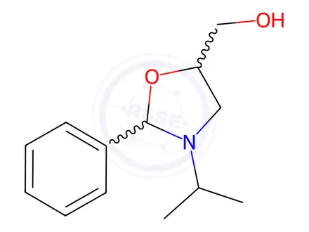 Chemical structure of 3-(1-Methylethyl)-2-phenyl-5-oxazolidinemethanol