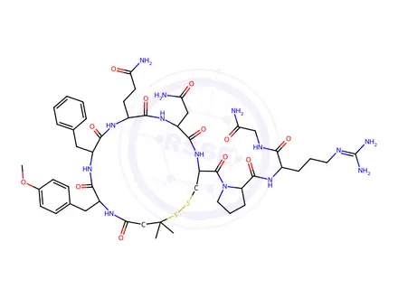 Chemical structure of (S)-1-((4R,7S,10S,13S,16S)-7-(2-Amino-2-oxoethyl)-10-(3-amino-3-oxopropyl)-13-benzyl-16-(4-methoxybenzyl)-20,20-dimethyl-6,9,12,15,18-pentaoxo-1,2-dithia-5,8,11,14,17-pentaazacyclo