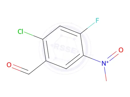 Chemical structure of 2-Chloro-4-fluoro-5-nitrobenzaldehyde