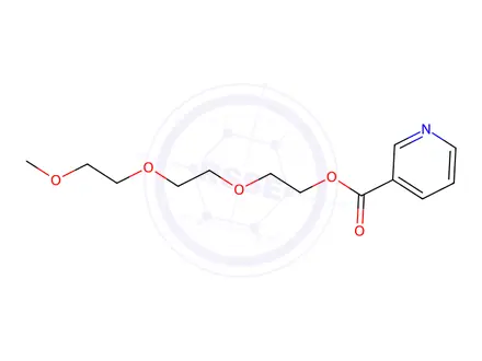 Chemical structure of 2-(2-(2-Methoxyethoxy)ethoxy)ethyl nicotinate