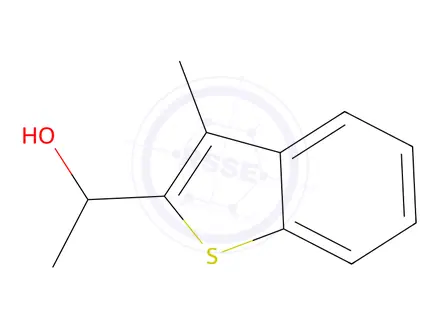 Chemical structure of (1R)-1-(3-methyl-1-benzothiophen-2-yl)ethan-1-ol