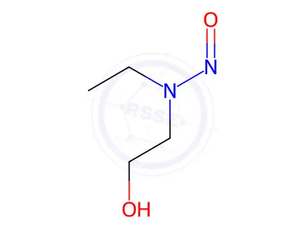Chemical structure of N-ethyl-N-(2-hydroxyethyl)nitrous amide