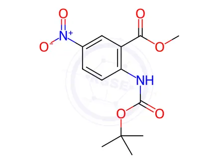 Chemical structure of 2-TERT-BUTOXYCARBONYLAMINO-5-NITRO-BENZOIC ACID METHYL ESTER