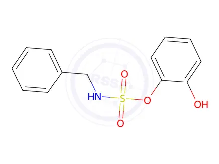 Chemical structure of 2-Hydroxyphenyl N-benzylsulfamate