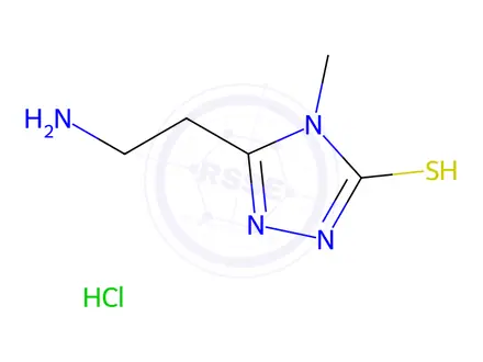 Chemical structure of 5-(2-Aminoethyl)-4-methyl-4h-1,2,4-triazole-3-thiol hydrochloride