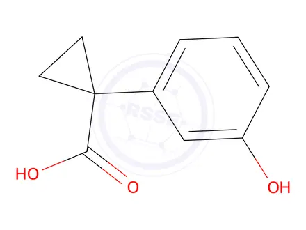 Chemical structure of 1-(3-Hydroxyphenyl)cyclopropane-1-carboxylic acid