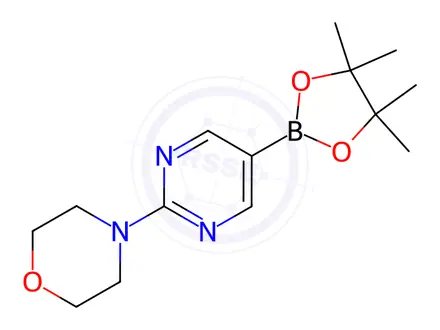 Chemical structure of 2-(4-Morpholino)pyrimidine-5-boronic acid pinacol ester