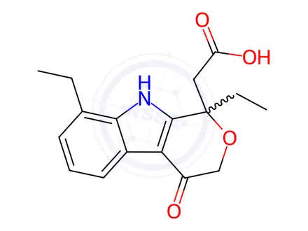 Chemical structure of Etodolac Impurity 26 (4-Oxo Etodolac)