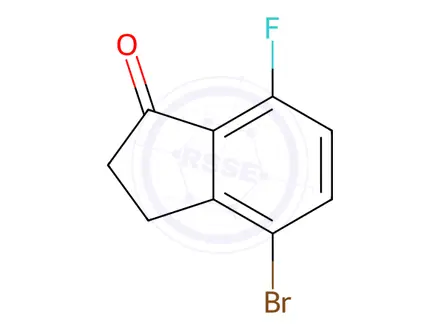 Chemical structure of 4-Bromo-7-fluoro-indan-1-one