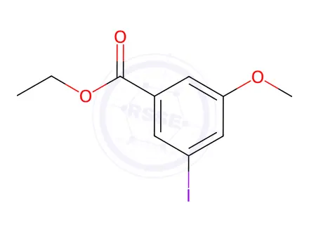 Chemical structure of Ethyl 3-iodo-5-methoxybenzoate