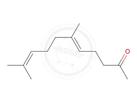 Chemical structure of Geranylacetone (mixture of (E)- and (Z)- isomers)